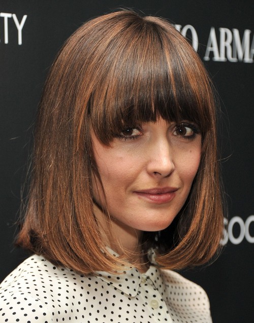 2014 Rose Byrne Medium Haircut: Trendy Bob Hairstyle