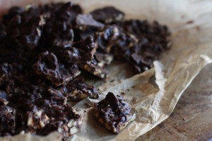 Crispy Nut Chocolate Brittle