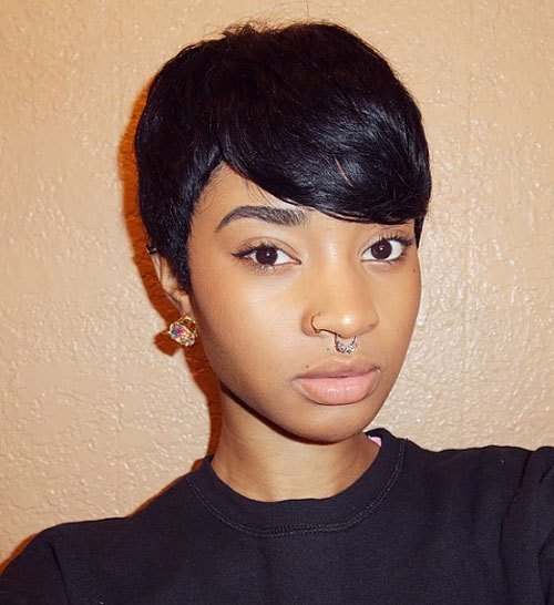 Beautiful Black Pixie