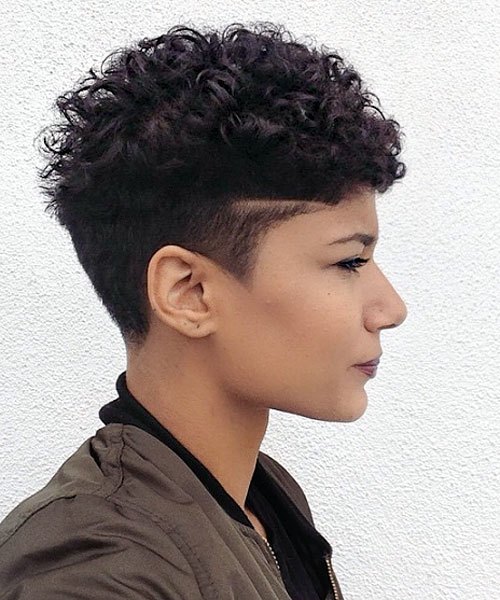 Black Layered Pixie