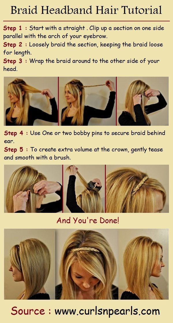 Braid Headband Hair Tutorial