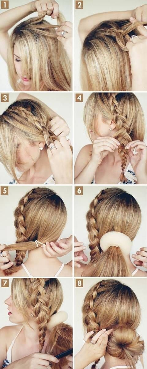 Braid into Bun Hairstyle Tutorial