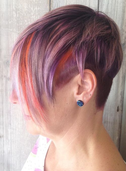 Bright Color Short Hair