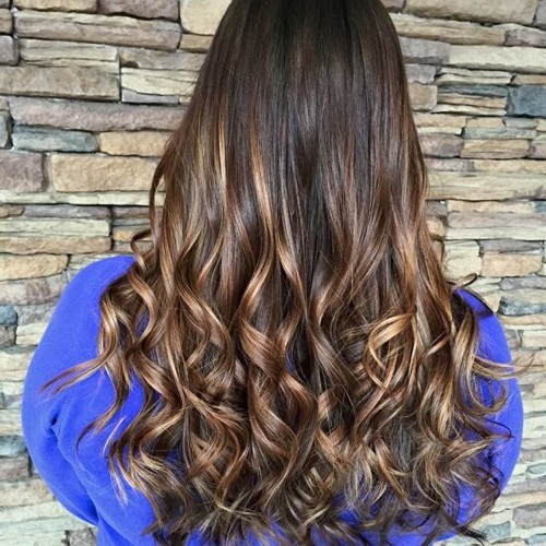 Brown Highlighted Hair