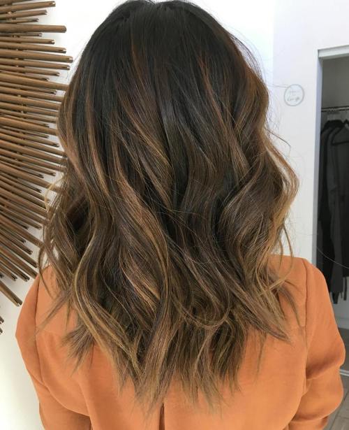 Caramel Highlights for Long Hair