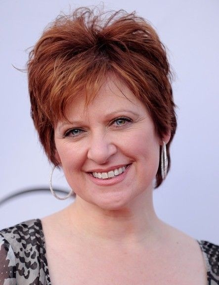 Caroline Manzo Layered Short Hairstyle