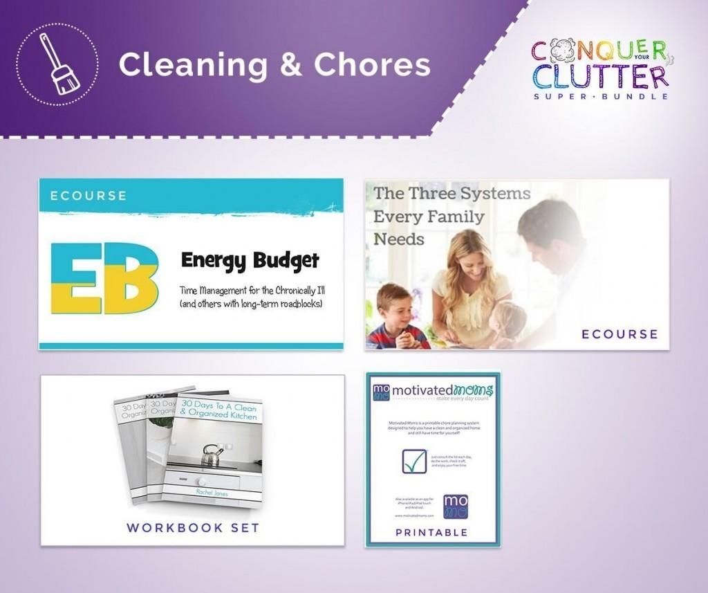 cleaning and chores bundle