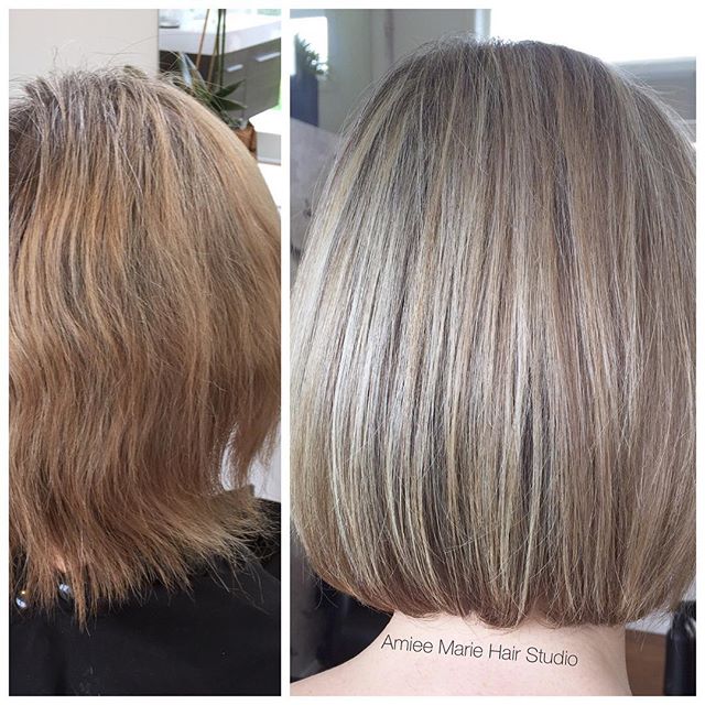 Cooler Blonde bob haircut