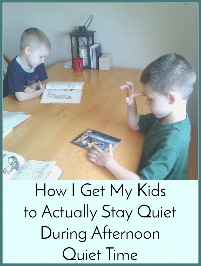 How I Get My Kids to Stay Quiet During Afternoon Quiet Time