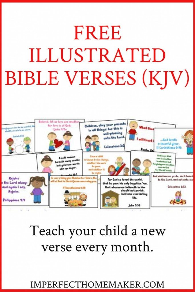 Free illustrated Bible verses (KJV)