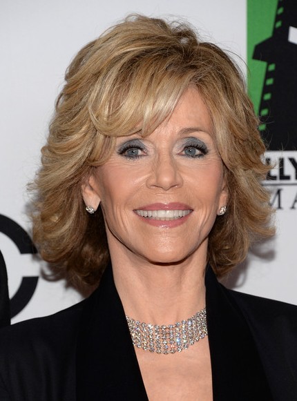 Jane Fonda Short Hairstyle -  Short Haircut for Women Over 60