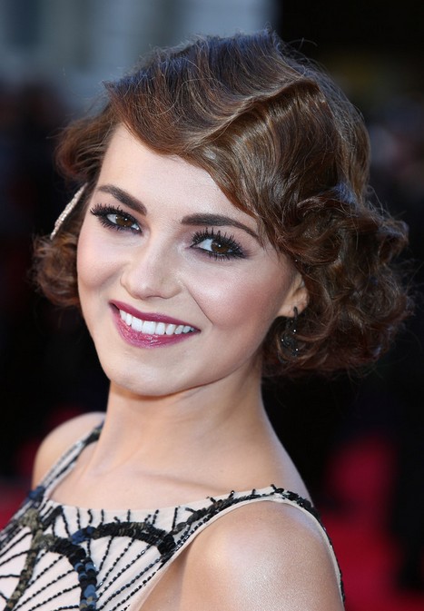 Elegant Retro Updo for Short Hair - Kara Tointon Finger Wave Hairstyle 