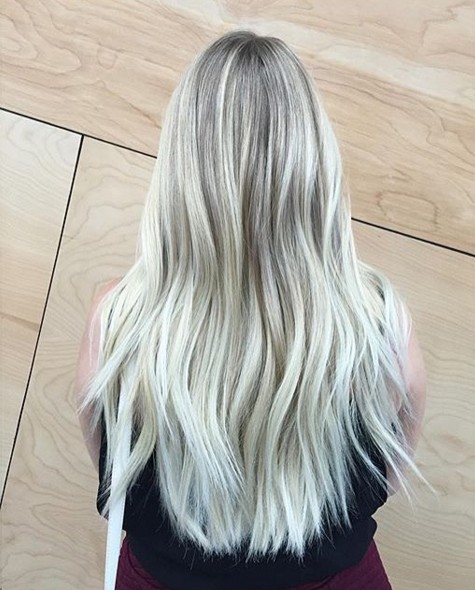 Long Blond Ombre Hairstyle