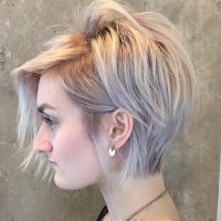 long blonde pixie cut for short thin hair