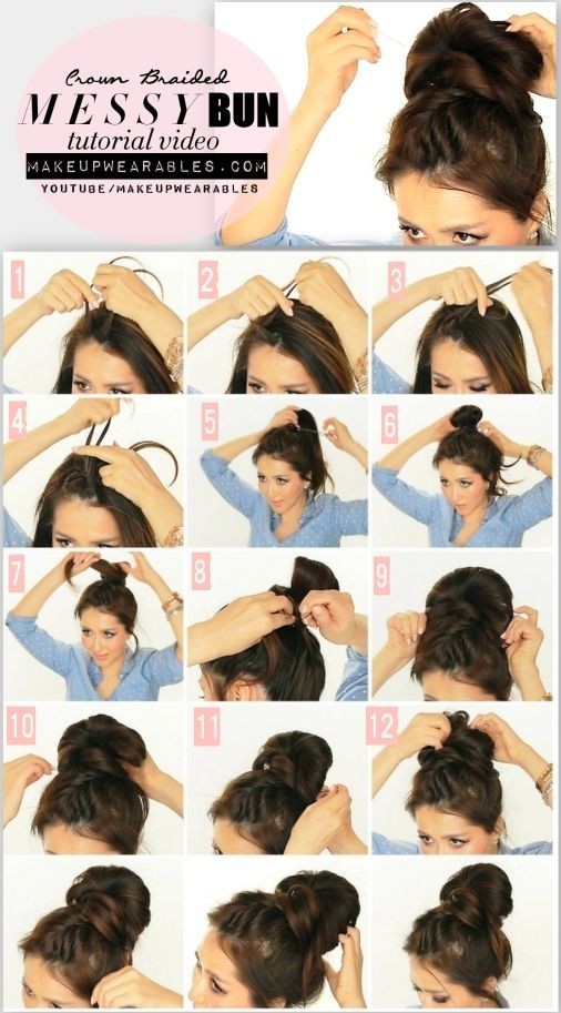 Messy High Bun Hairstyle Tutorial