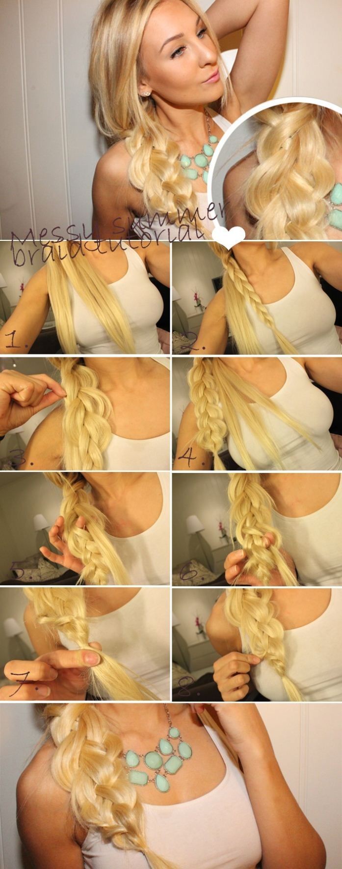 Messy Side Braid Tutorial