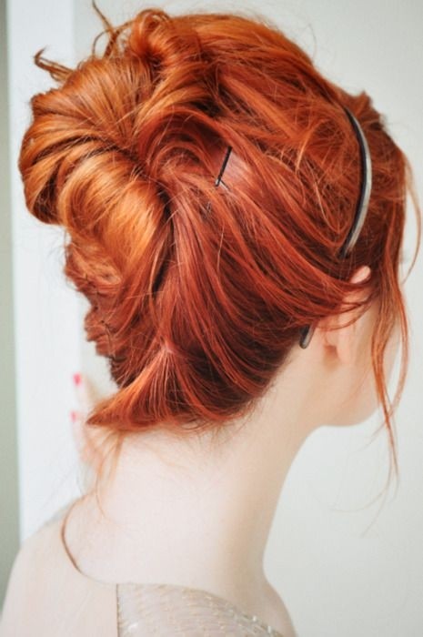 Messy Updo for Medium Hair