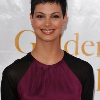 Tousled Short Black Pixie Haircut for Women - Morena Baccarin Haircut