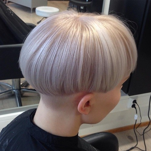 Pale Pink Bowl Hair