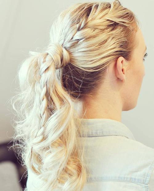 Ponytail with Braid