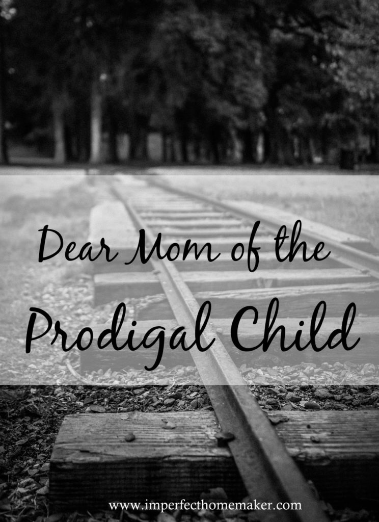 Dear Mom of the Prodigal Child - wonderful encouragement for the Christian mom