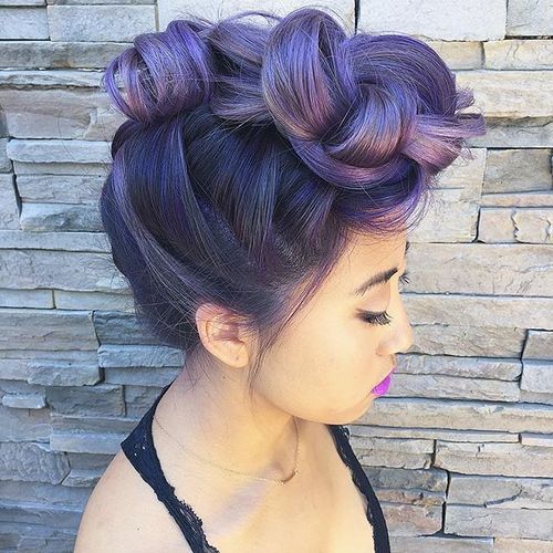 Purple Updo