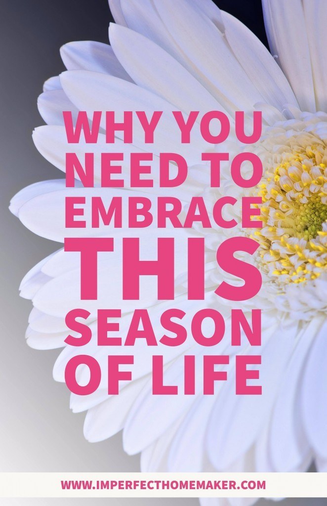 Why you need to embrace this season of life | Christian homemaking encouragement