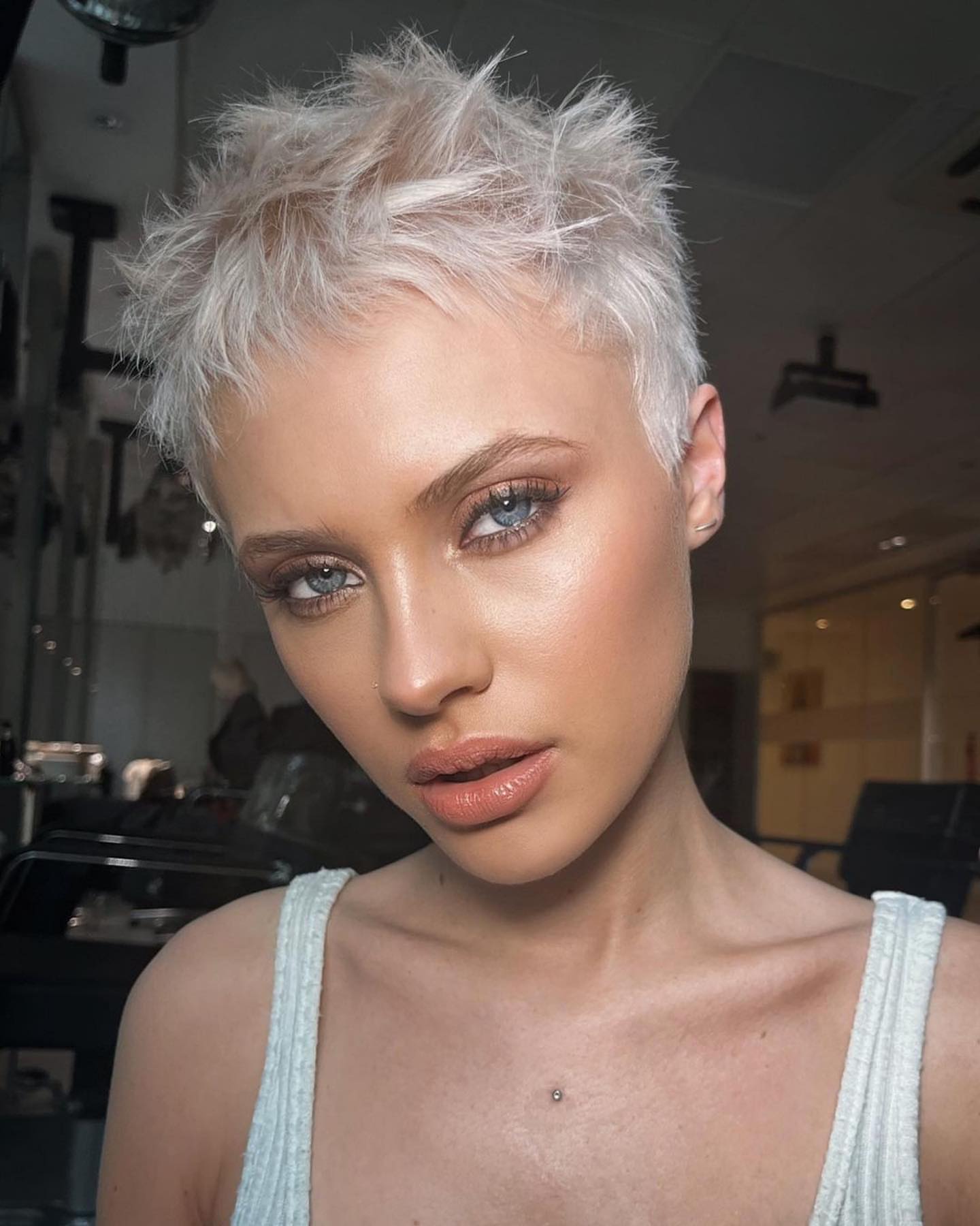 sexy messy pixie cut