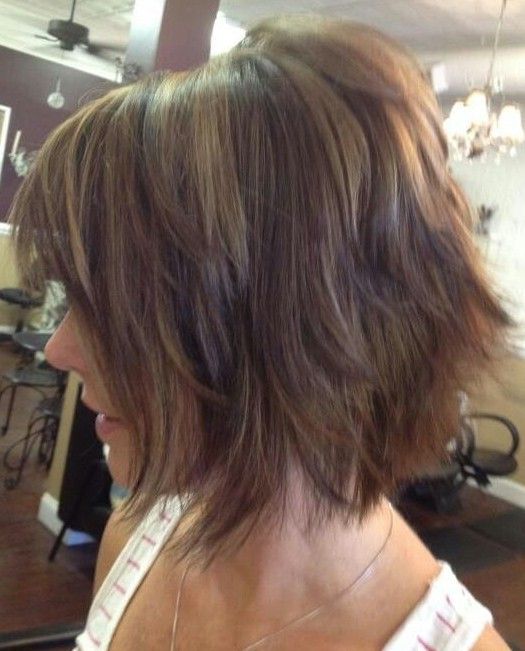 Shaggy Bob Haircut for Ombre Hair