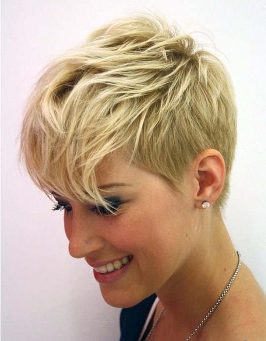 Short Layered pixie cut