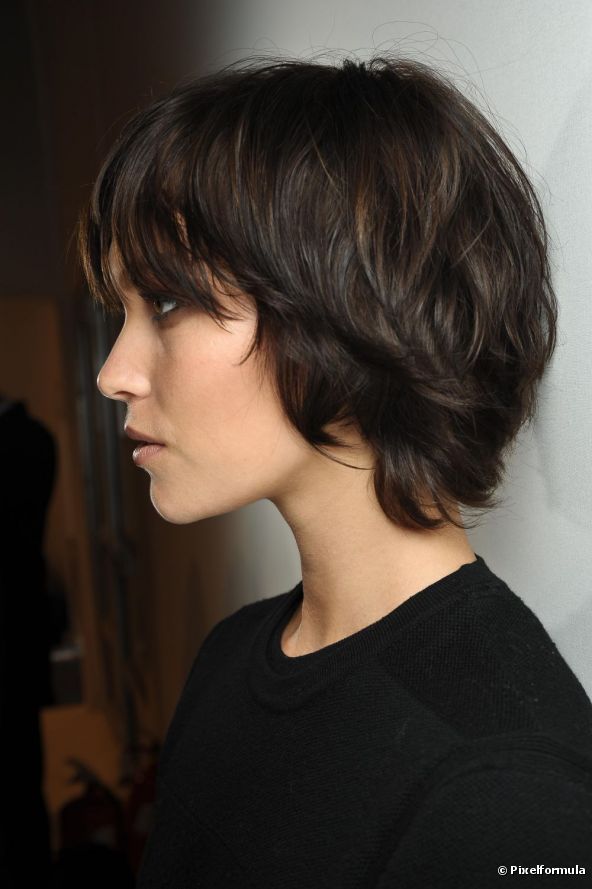 Short Shaggy Hairstyle for Black Hair