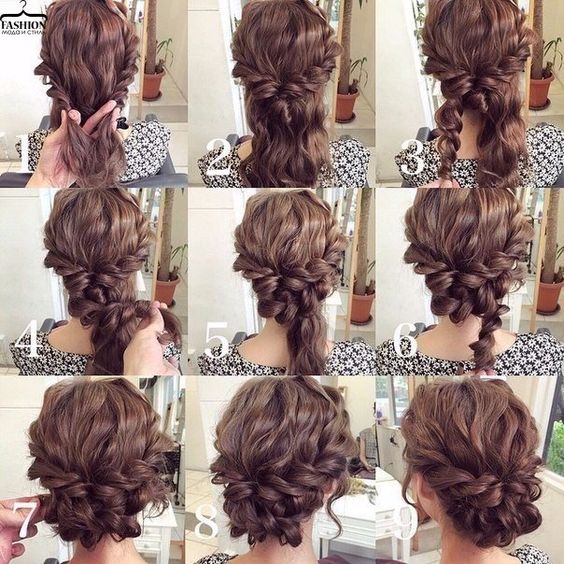 Step by Step Bun Updo Hair Tutorials