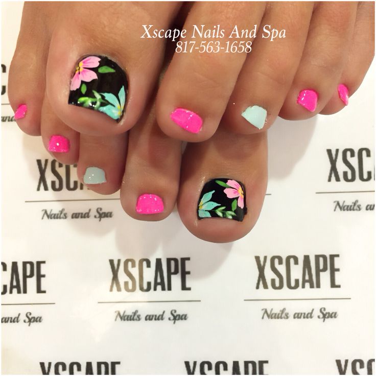 Summer Toe Nail Design