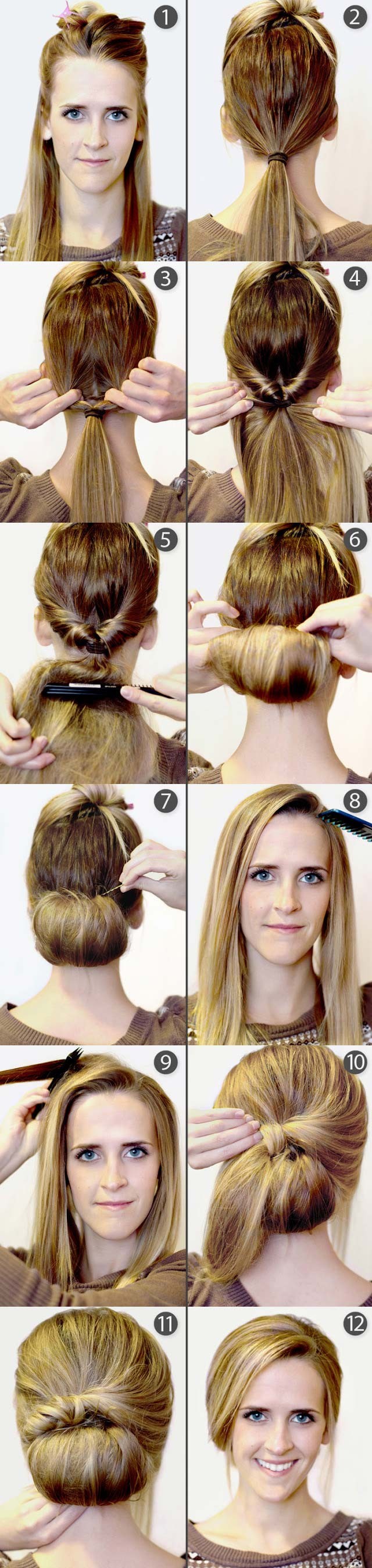 Vintage Updo Hairstyle Tutorial