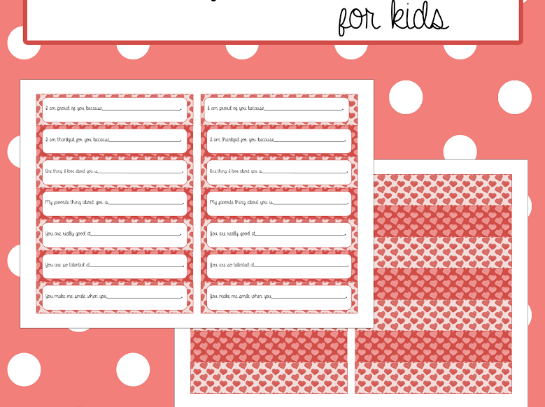 Countdown to Valentine's Day with these printable love links for kids!