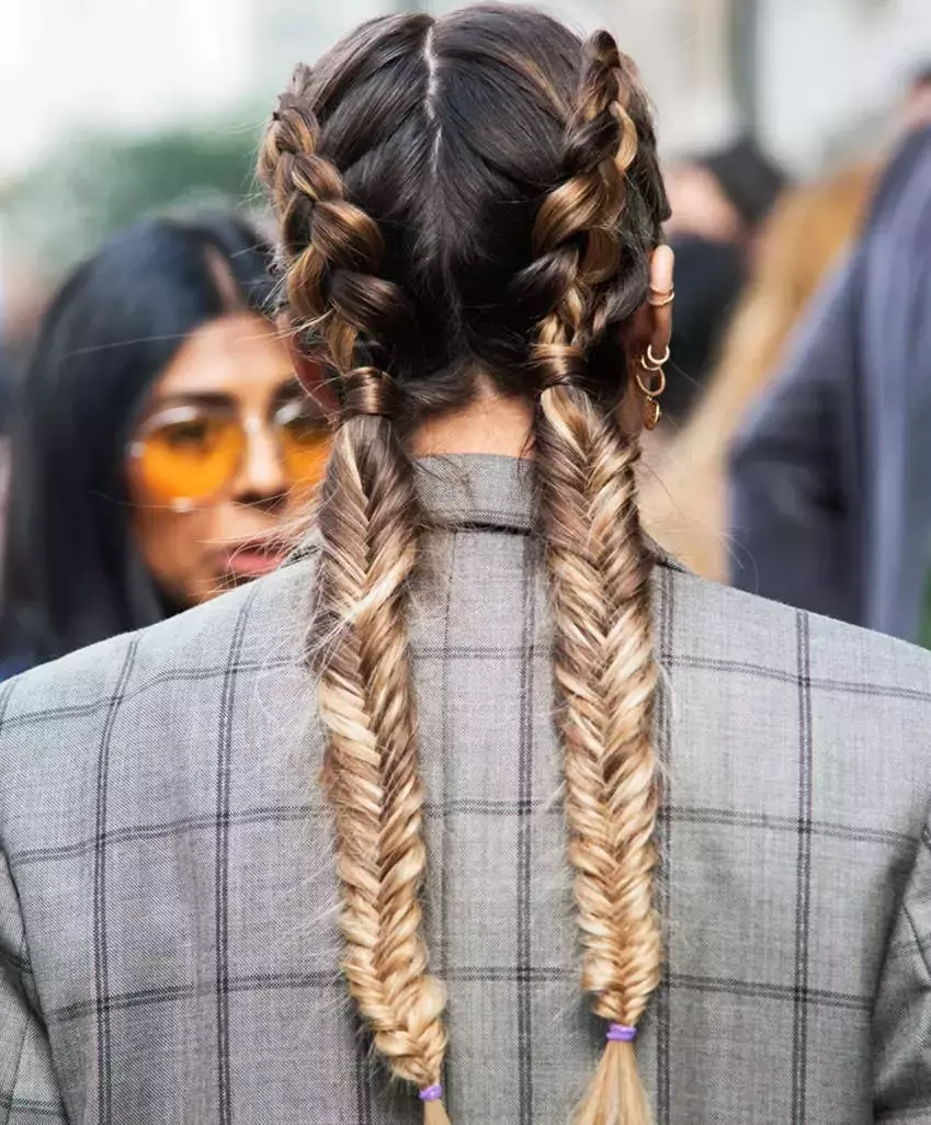 Fishtail Braid Pigtails